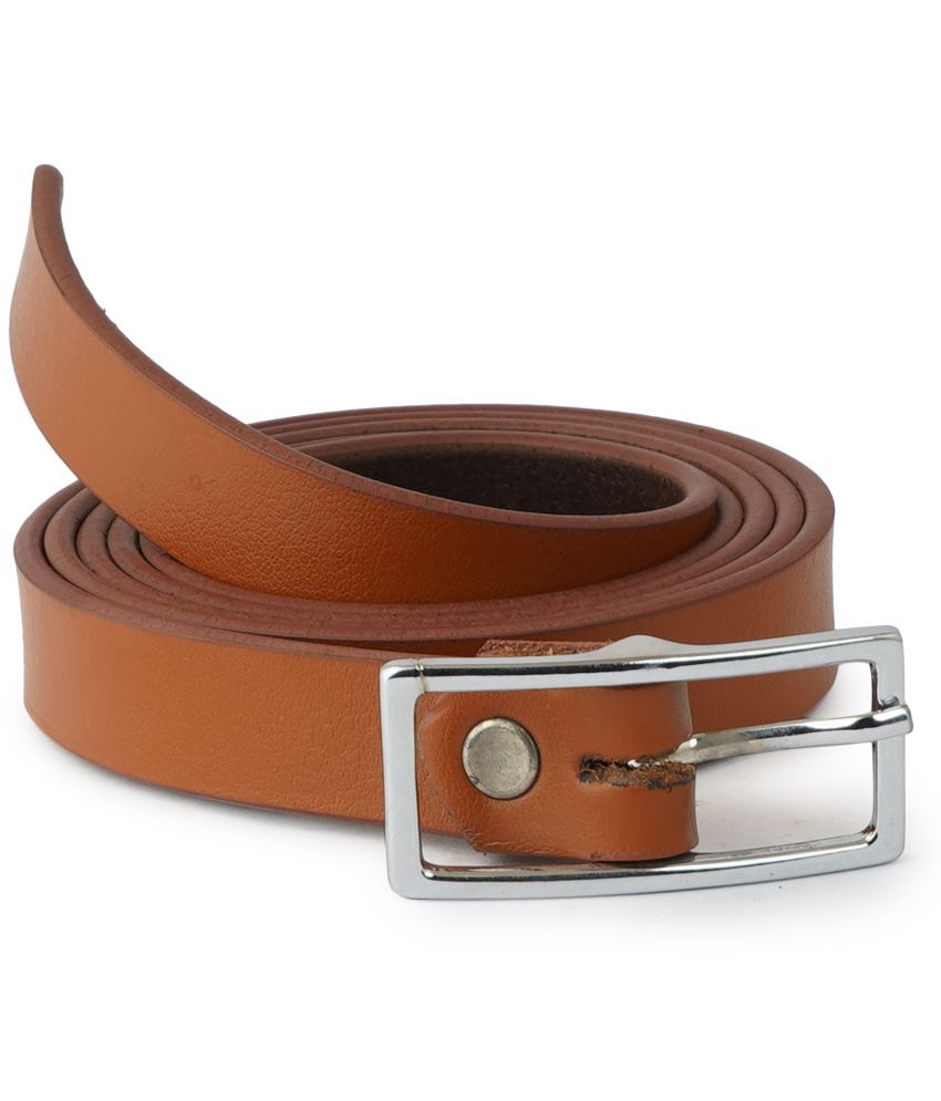 STYLE SHOES Women's Tan Leather Casual Belt ( Pack of 1 )