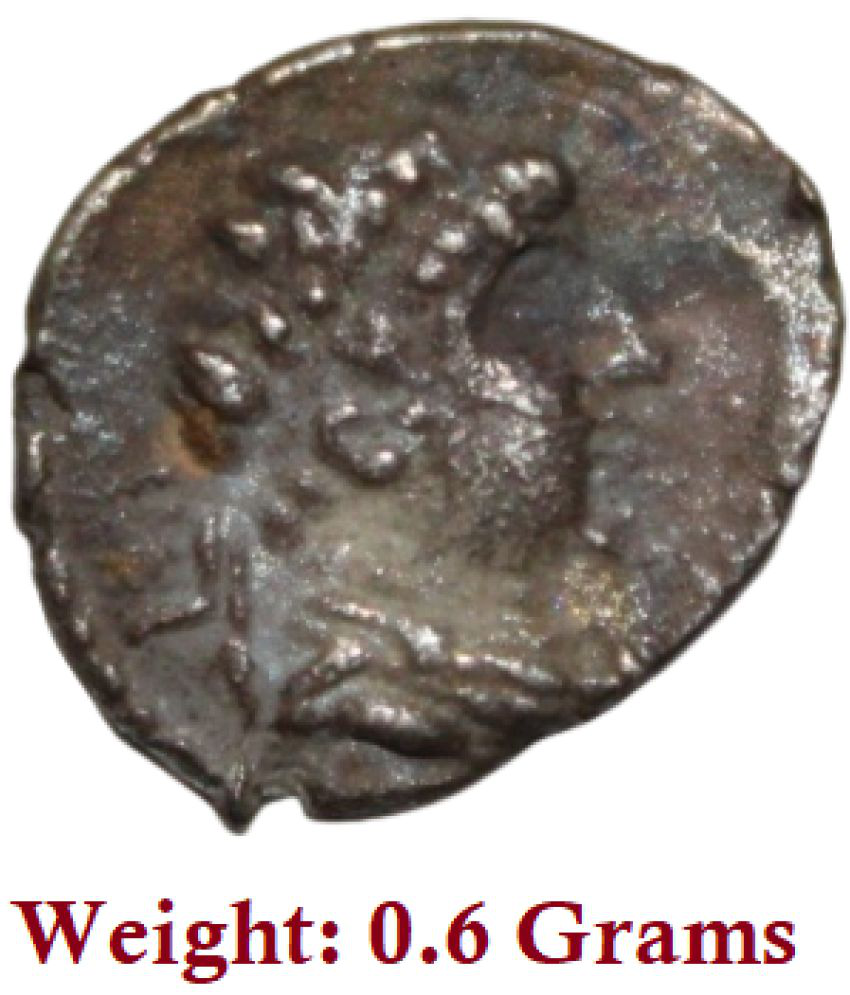     			(Small Coin) Ancient Period Bactria, Eukratides AR Obol (171-145 BCE) Greek Old and Rare Coin (Weight: 0.6 Grams)