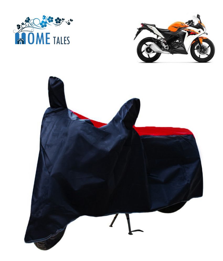     			HOMETALES Dustproof Bike Cover For Honda CBR 150R with Mirror Pocket - Red & Blue