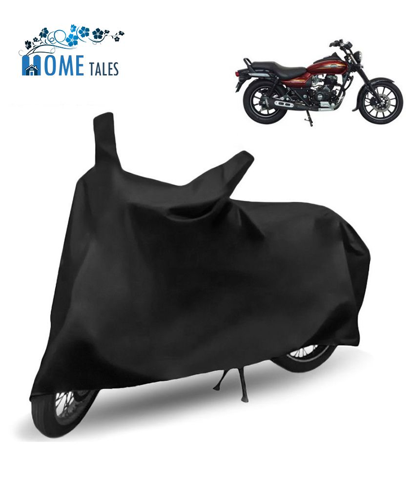     			HOMETALES Waterproof & Dustproof Bike Cover For Bajaj Avenger Street 150  With Side Mirror Pocket - Black