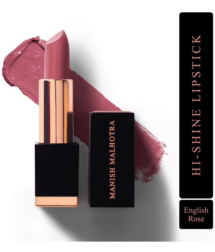     			Manish Malhotra Beauty By MyGlamm Hi-Shine Lipstick-English Rose-4gm