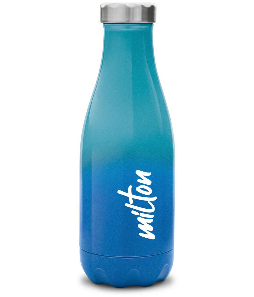     			Milton Prudent 350 Thermosteel 24 Hours Hot and Cold Water Bottle, 360 ml, Blue
