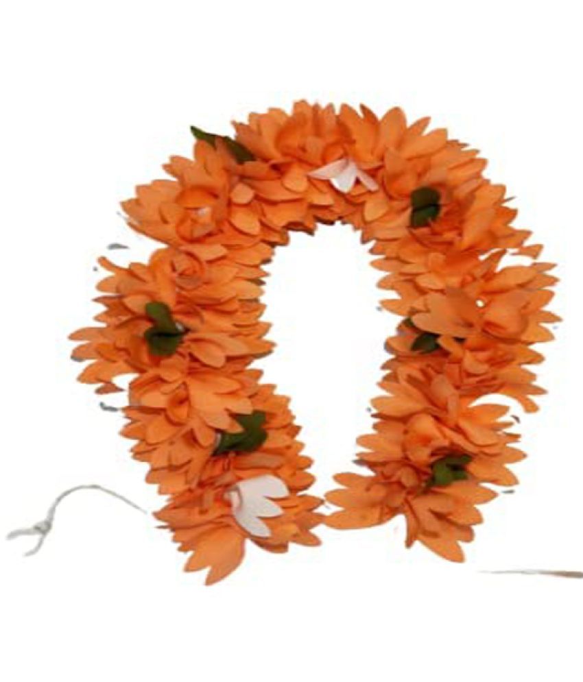     			Padmavathi Enterprises Jasmine Orange Artificial Flowers - Pack of 3