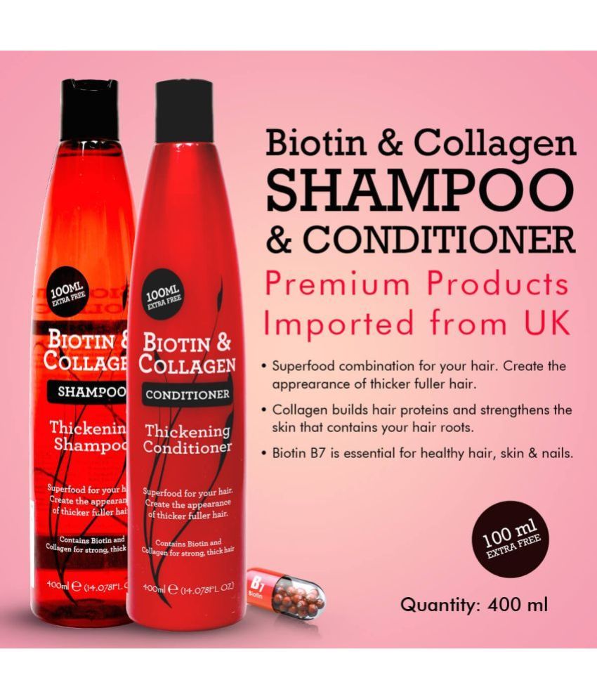 Xpel Marketing Biotin & Collagen Thickening Shampoo & Conditioner For