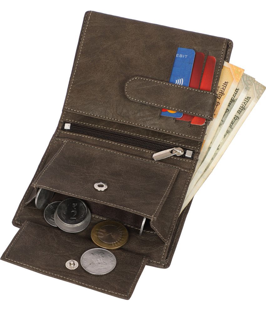     			samtroh - PU GRAY Men's Regular Wallet ( Pack of 1 )