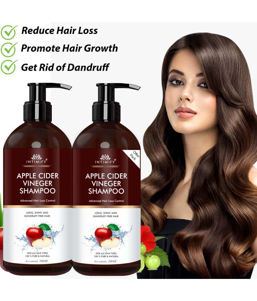     			Intimify Apple Cider Vineger Hair Shampoo for Hair Growth, Hair Loss and Dandruff Shampoo 200 mL Pack of 2
