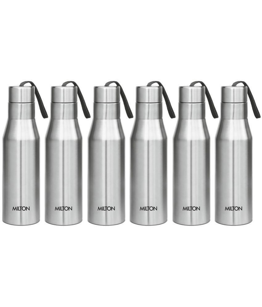     			Milton Super 750 6 Pcs Set Silver 650 mL Stainless Steel Water Bottle set of 6