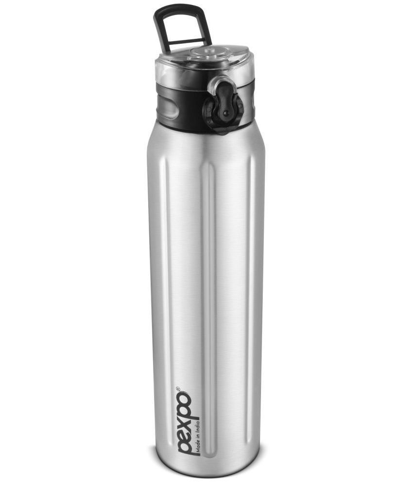     			PEXPO 1000 ml Stainless Steel Fridge Water Bottle (Set of 1, Matt(Silver), Umbro)