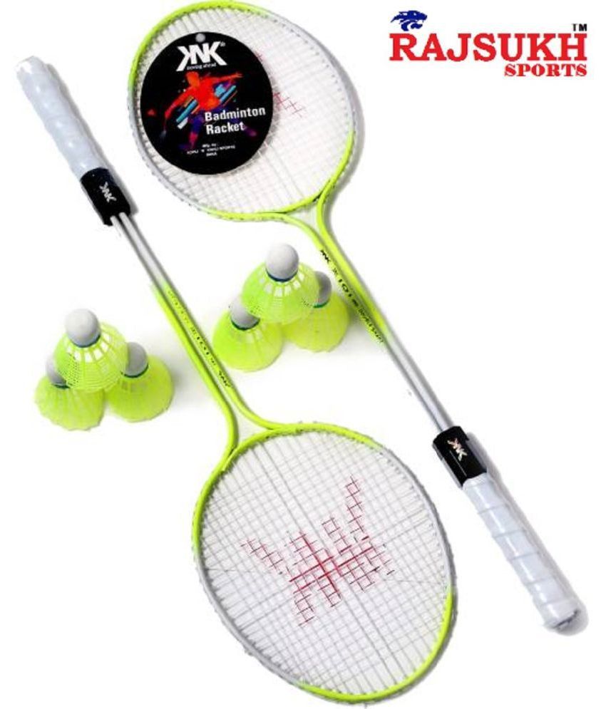 RAJSUKH SPORTS Badminton Racquet Combo Set of 2 Piece with 6