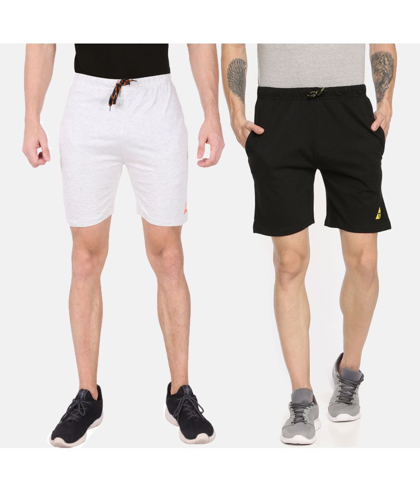     			Ardeur - Cotton Blend Grey Men's Shorts ( Pack of 2 )