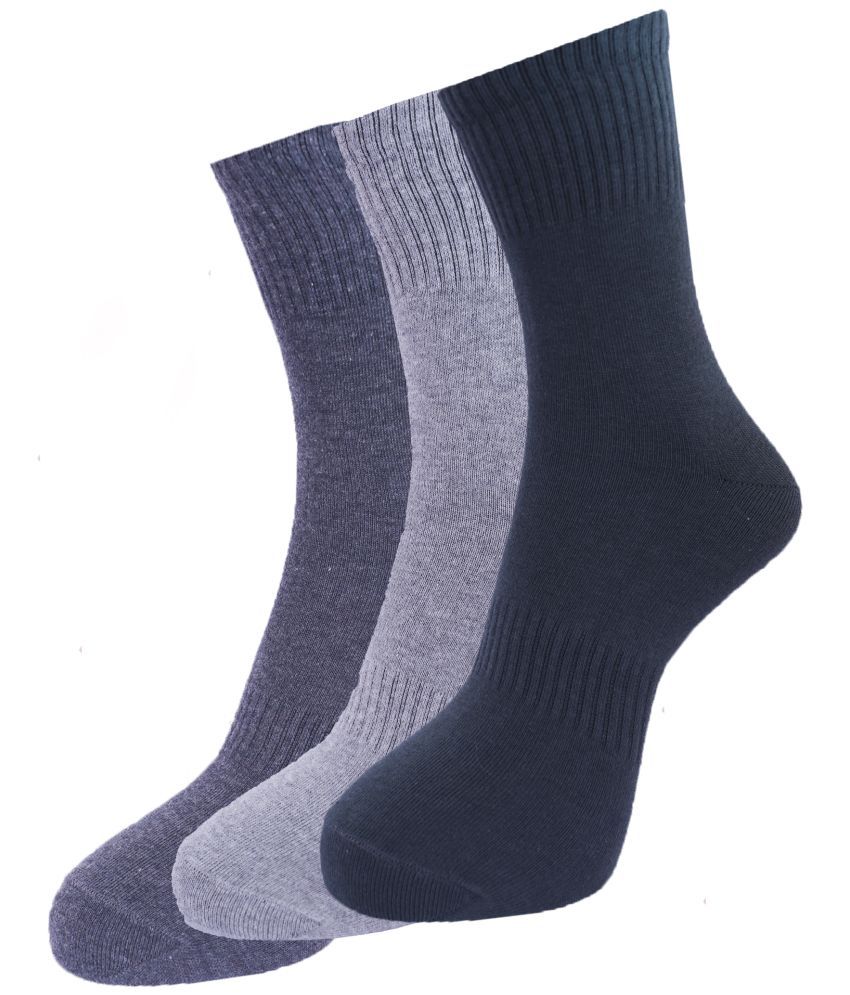     			Dollar - Cotton Blend Multicolor Men's Full Length Socks ( Pack of 3 )