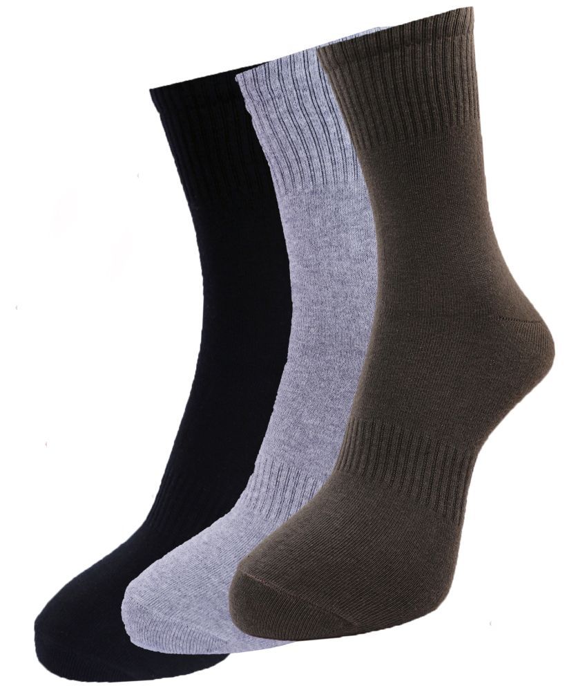     			Dollar - Cotton Blend Multicolor Men's Full Length Socks ( Pack of 3 )