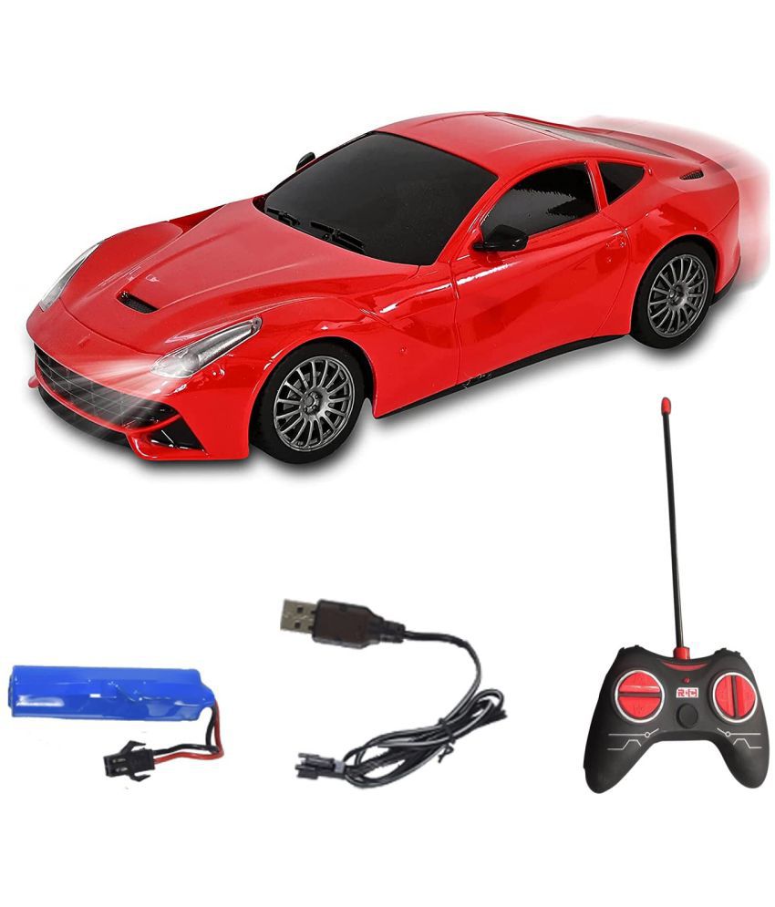     			WISHKEY Plastic Realistic & Classy Modern Design High Speed Rechargeable Remote Control Racing Car , RC Vehicle Toy for Kids