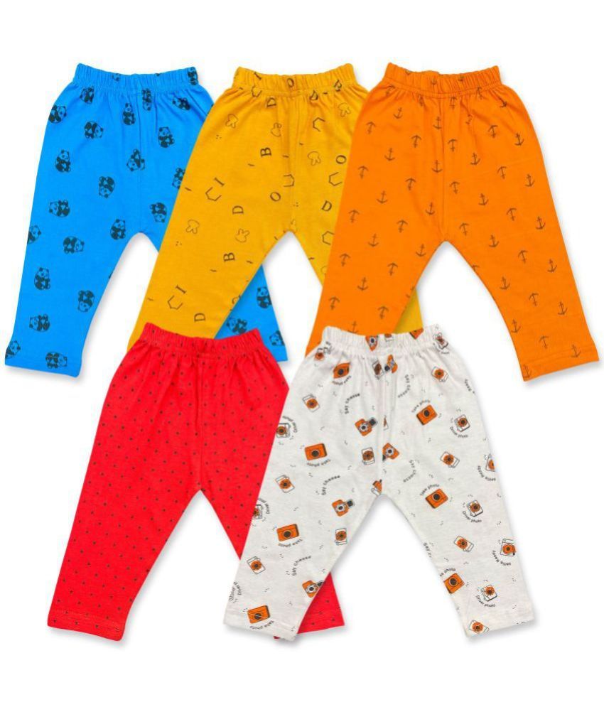     			Diaz - 100% Cotton Multi Legging For Baby Girl - Pack of 5