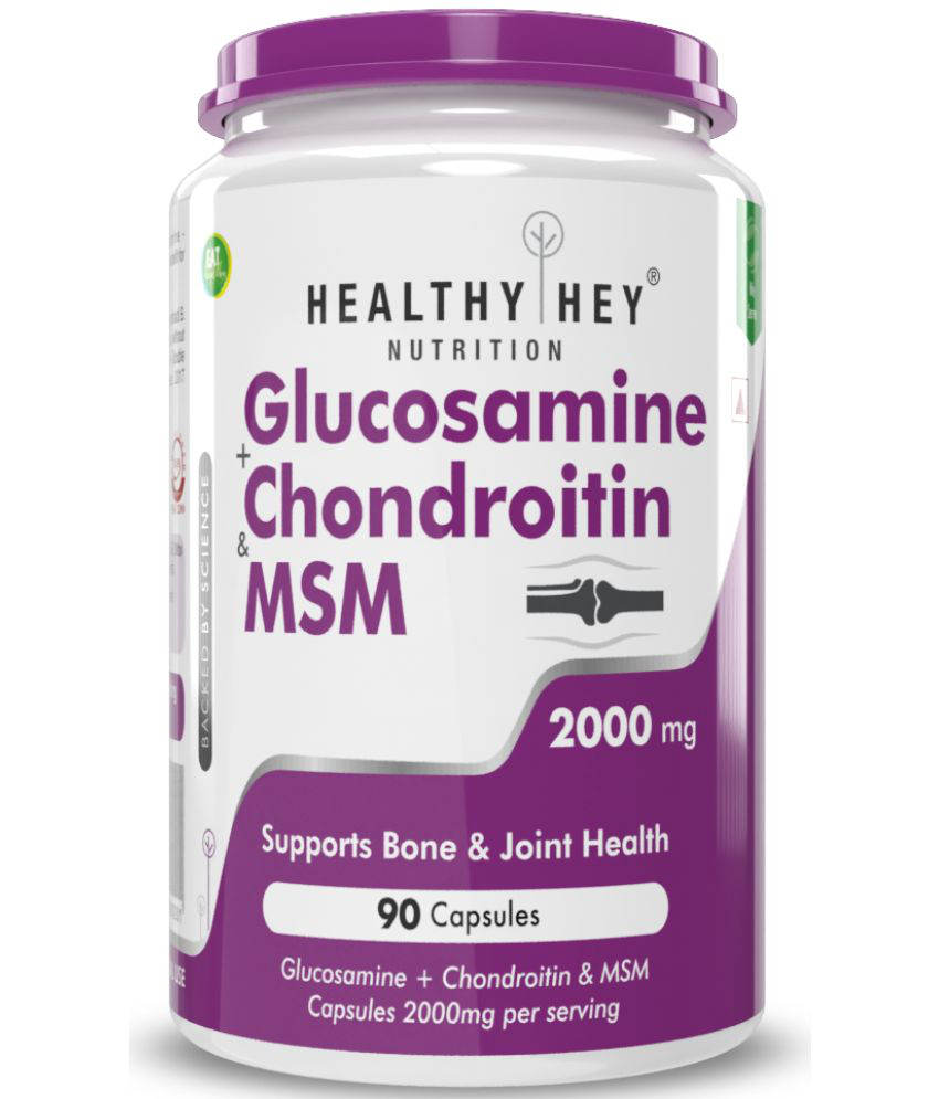 HEALTHYHEY NUTRITION Glucosamine Chondroitin & MSM 90 Capsule 2000 mg