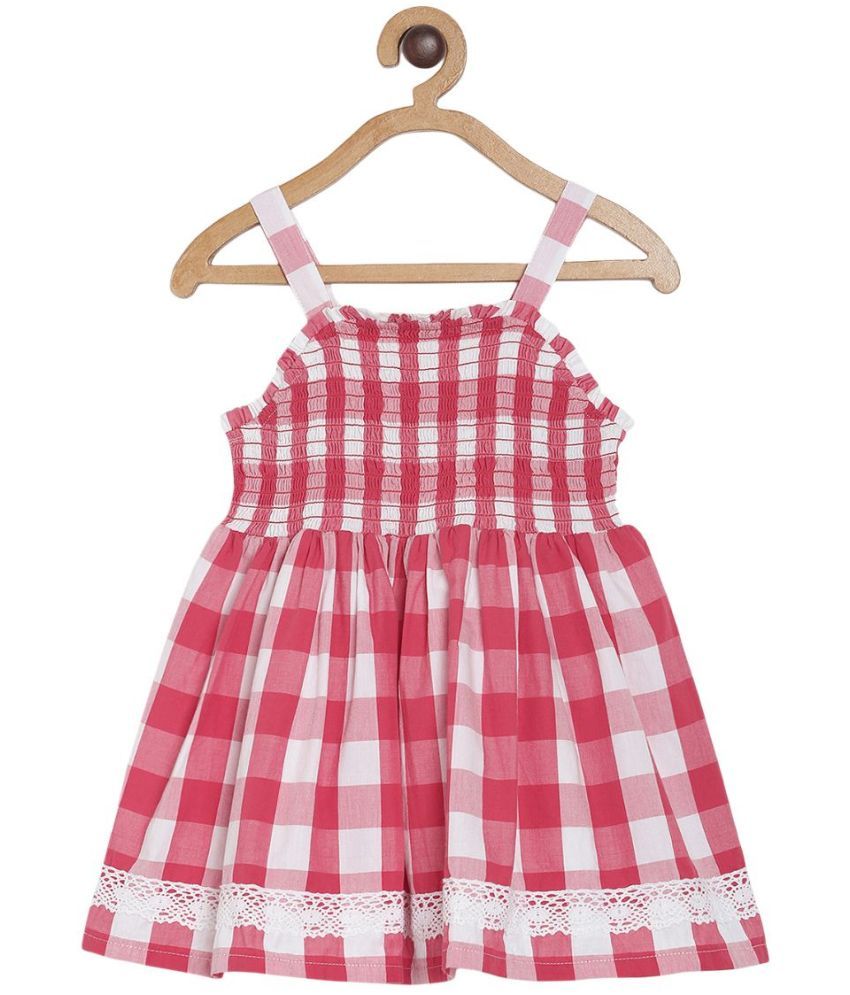     			MINI KLUB - 100% Cotton Red Baby Girl Dress ( Pack of 1 )