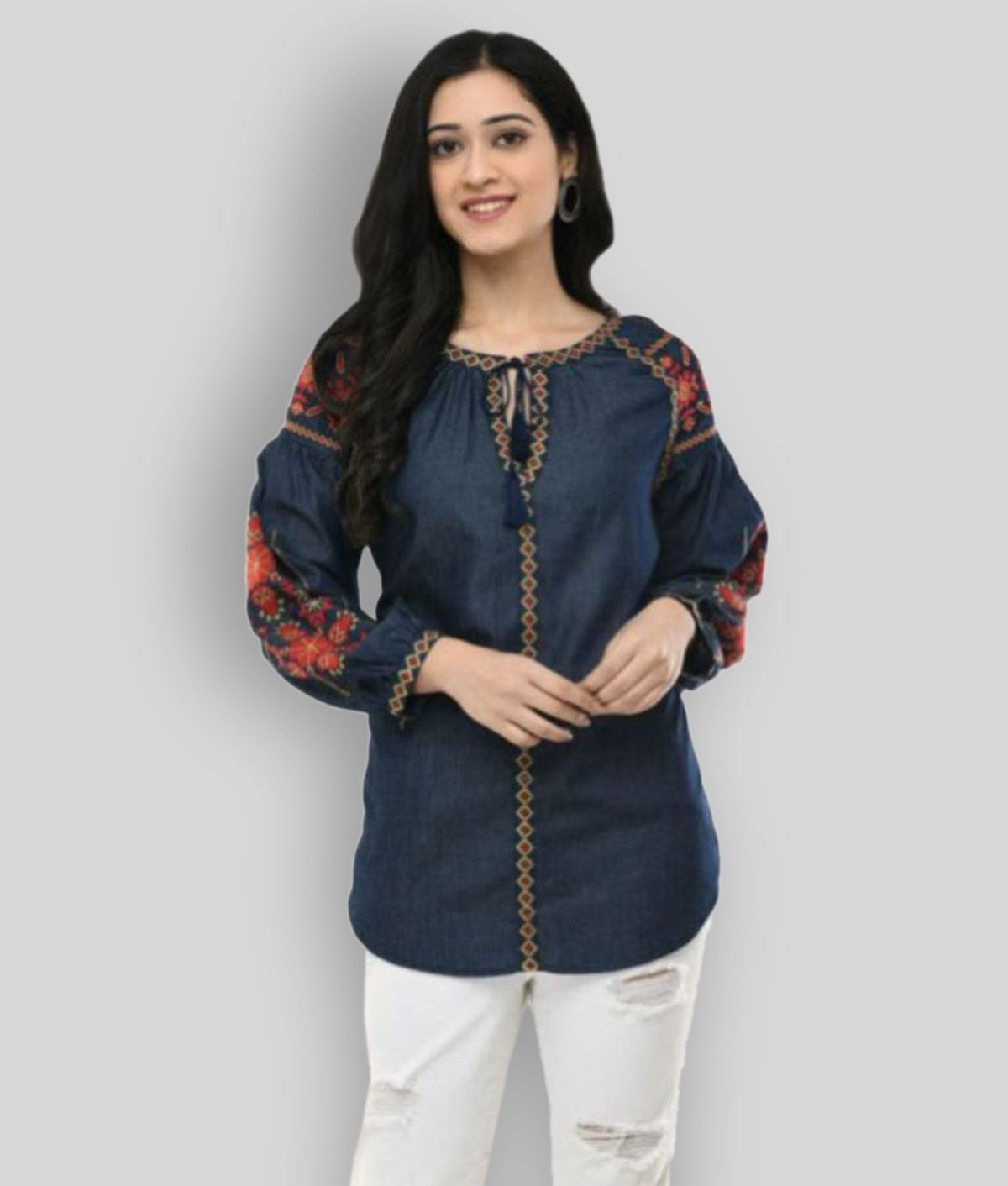 Buy Maahi - Black Denim Women's A-Line 