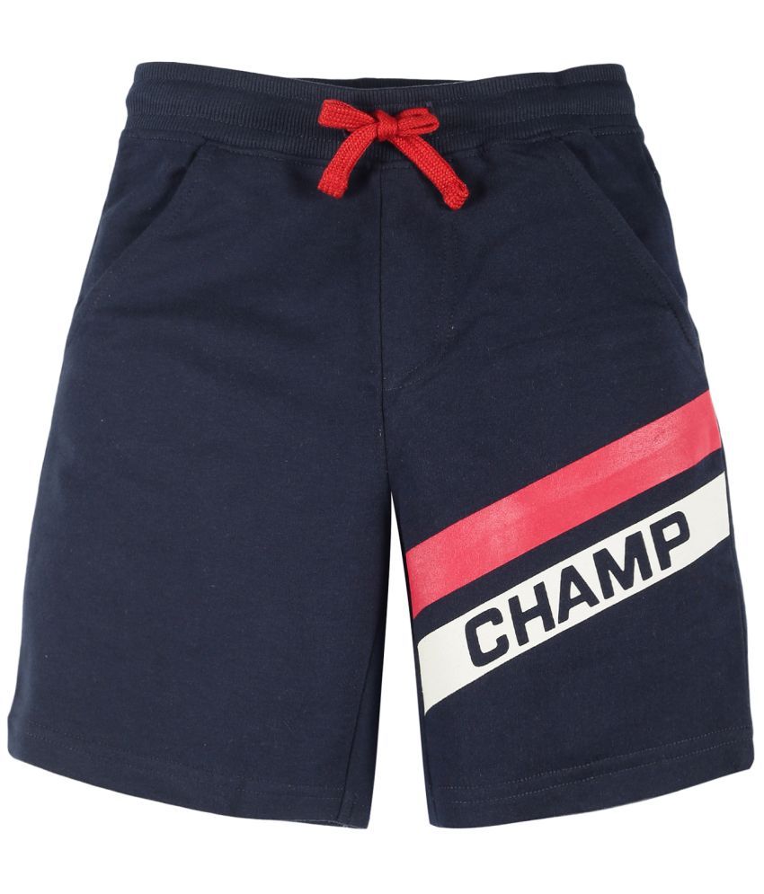     			PLUM TREE Pack of 1 Cotton Shorts For Boys ( Navy )