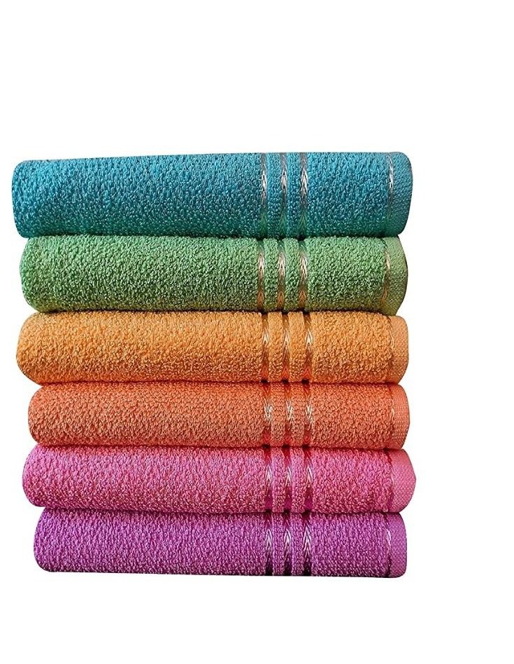 kapoor handloom Set of 6 Hand Towel Multi 33x51