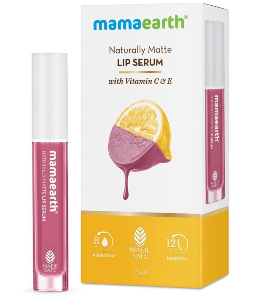     			Mamaearth Naturally Matte Lip Serum - Matte Liquid Lipstick with Vitamin C & E For Upto 12 Hour Long Stay - Pink Daffodil - 3 ml