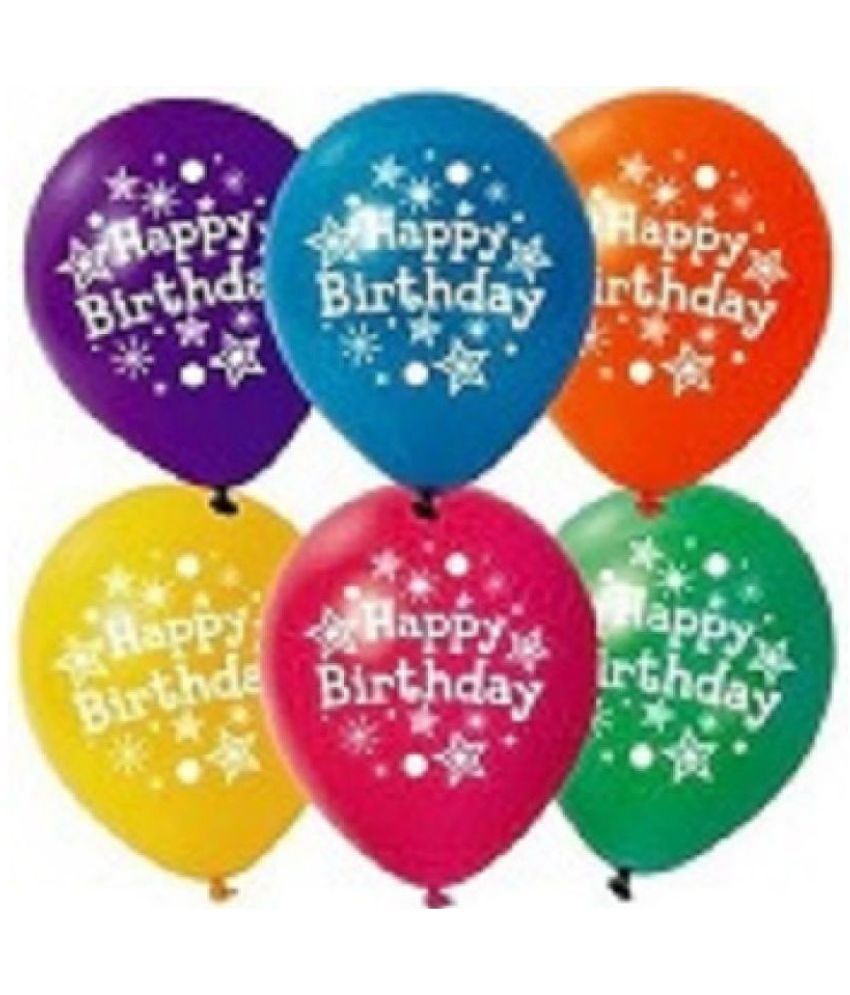     			30 Happy Birthday Printed Balloon (MultiColor)