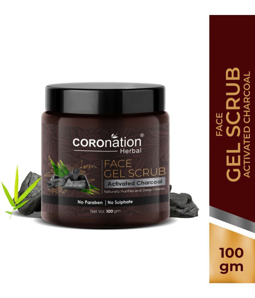     			coronation herbal  Activated Charcoal Face Gel  Facial Scrub 100 gm