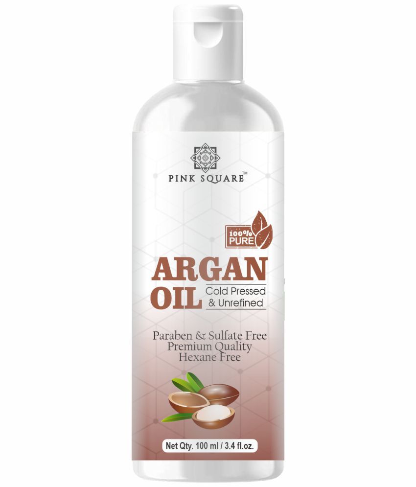     			pink square 100% Cold Pressed Argan Oil For Hair Growth 100 mL