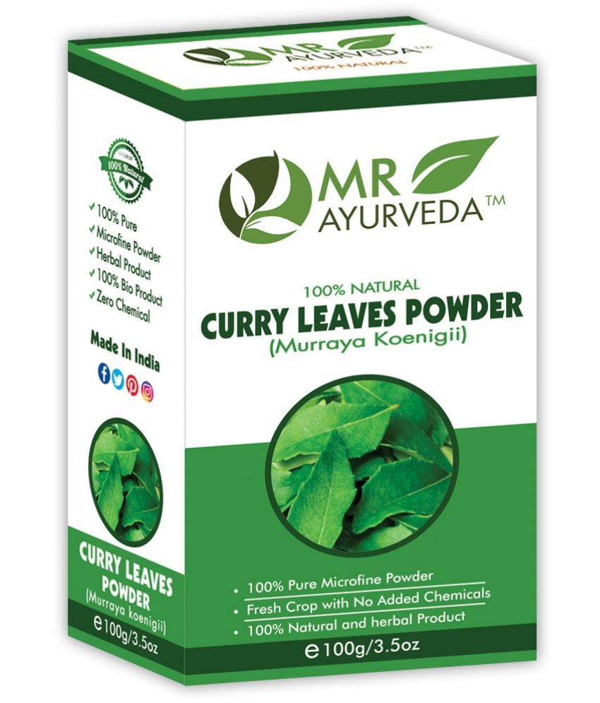     			MR Ayurveda 100% Herbal Curry Leaves Powder Hair Scalp Treatment 100 g