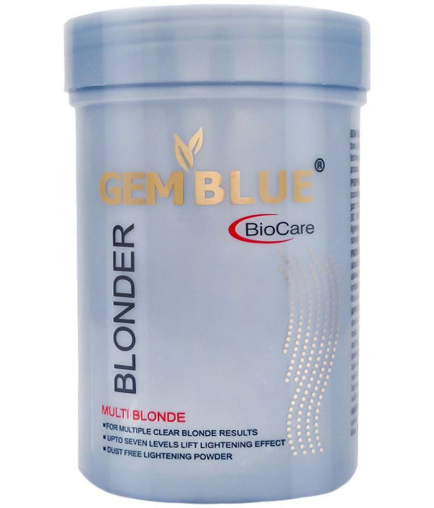 gemblue biocare Blonder Multi Blonde Bleacher lightener Powder for Hair 100 gm