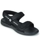 Liberty Black Synthetic Leather Sandals