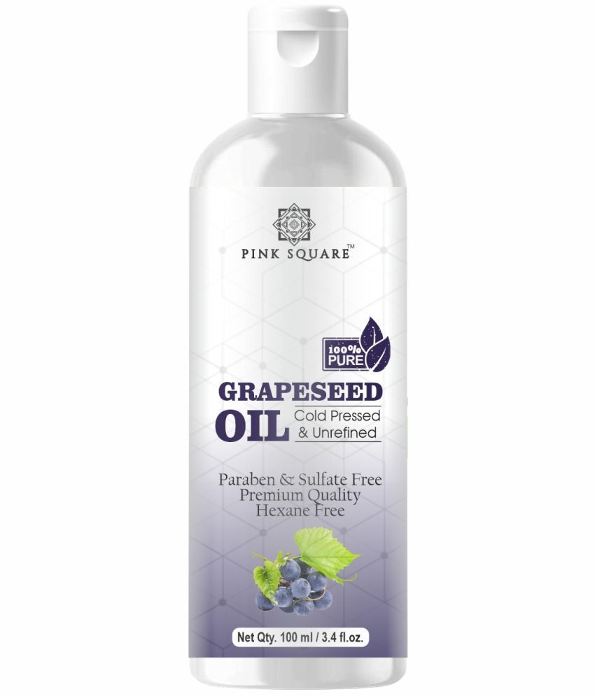     			pink square 100% Cold Pressed Pure Grapeseed Oil For Hair Growth 100 mL