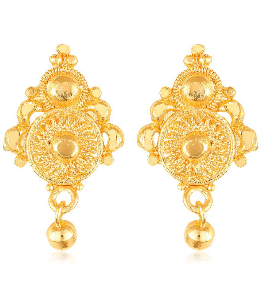     			Vighnaharta Elegant Twinkling Beautiful Gold Plated Screw back Jumbo Studs Earring for Women and Girls   [VFJ1612ERG ]