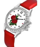 Mikado - Red Leather Analog Womens Watch