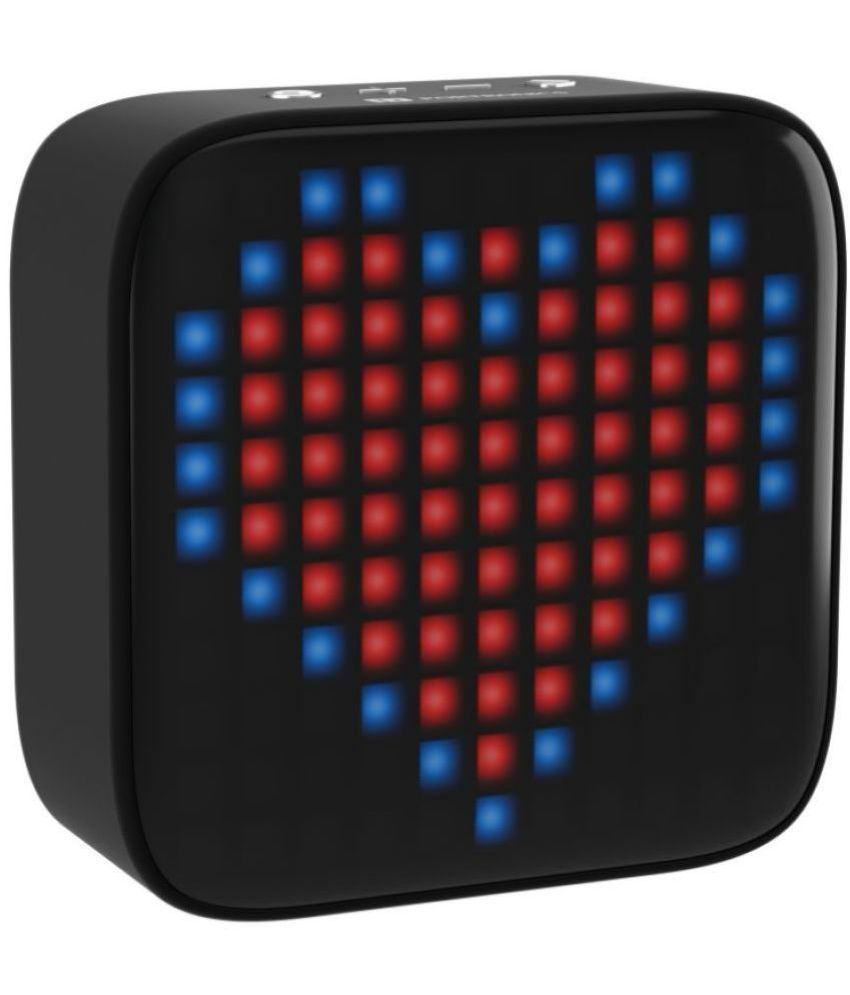     			Portronics Pixel:8W Wireless Speaker With 32 LED Display Animations ,Black (POR 1455)