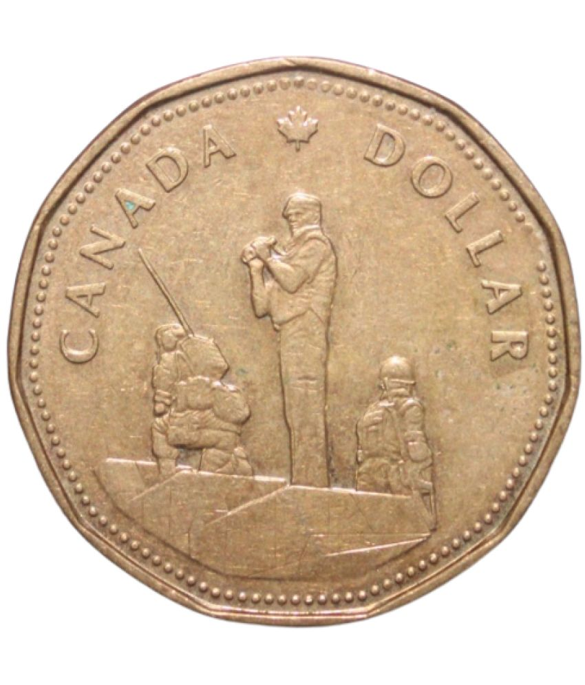     			1 Dollar (1995) "Peacekeeping Monument" Elizabeth II - Canada Circulating Commemorative Issue Rare Coin