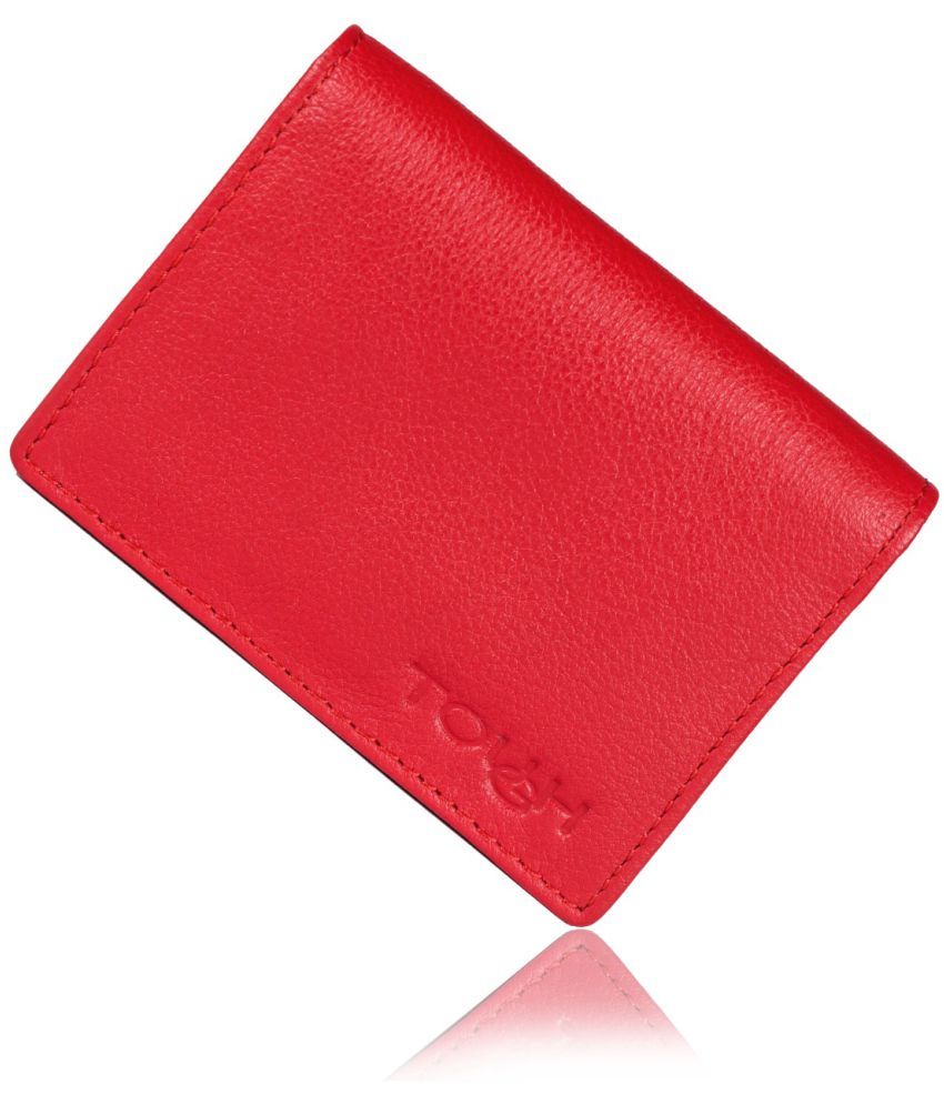Buy Tough Red Pure Leather Card Holder Wallet Online at Best Price in India  - Snapdeal