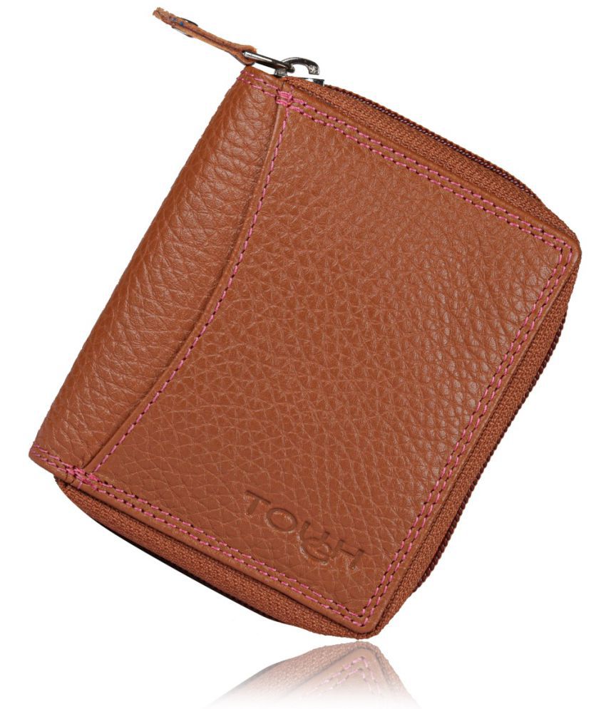     			Tough Tan Pure Leather Card Holder Wallet