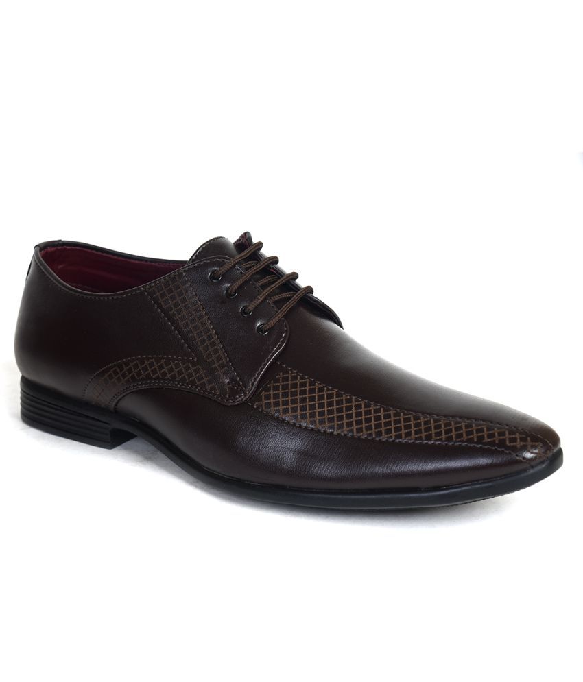     			Ajanta Brown Formal Shoes