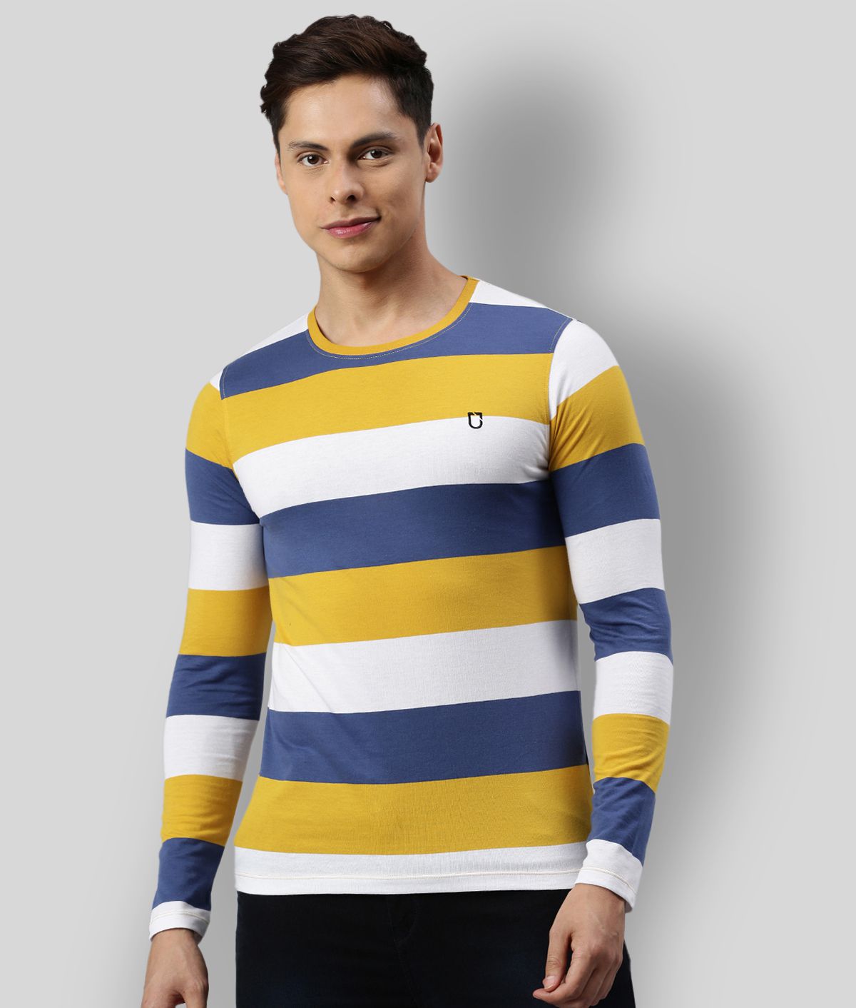     			Urbano Fashion - Multicolor Cotton Slim Fit Men's T-Shirt ( Pack of 1 )