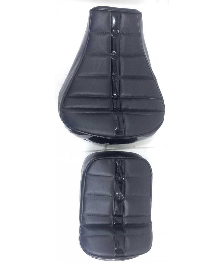     			KOHLI BULLET ACCESSORIES Seat Cover With Extra Foaming Black For Royal Enfield Classic , Classic 350cc