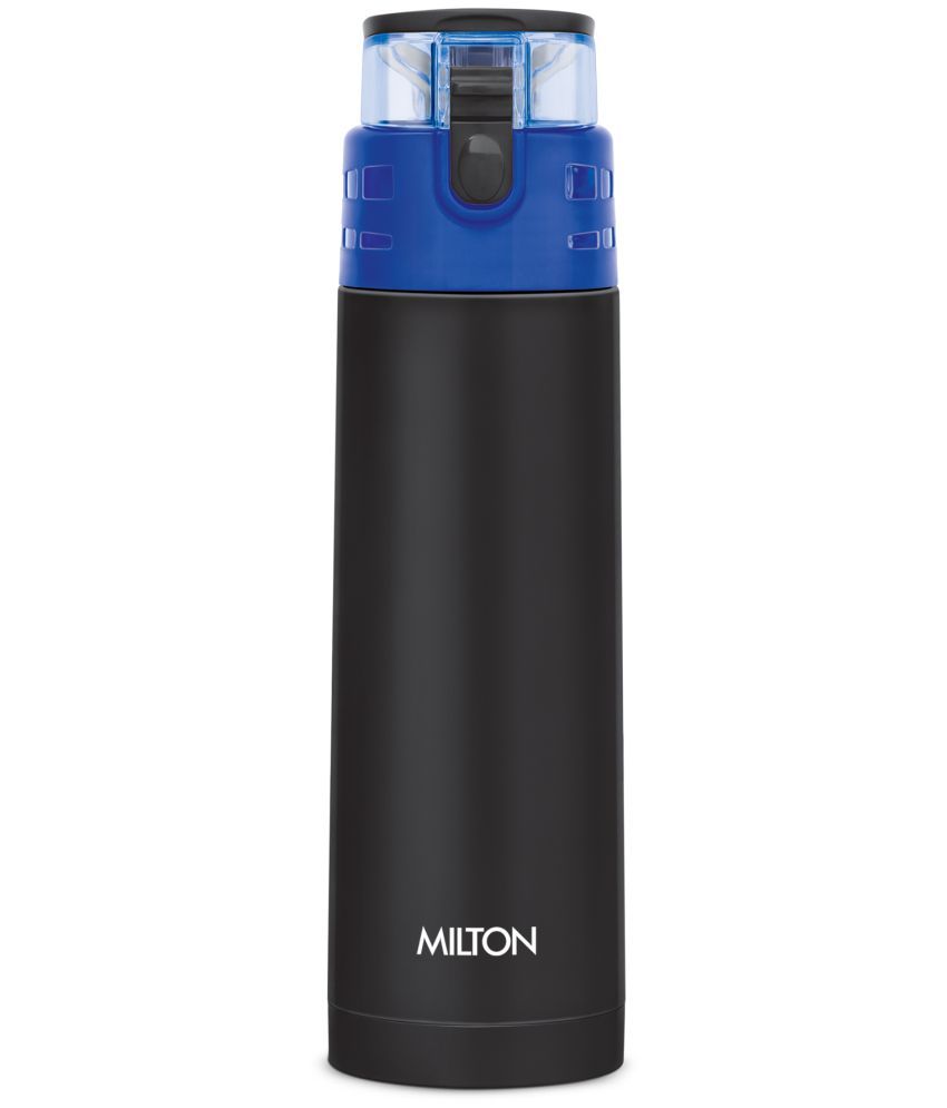     			Milton Atlantis 400 Thermosteel Hot and Cold Water Bottle, 350 ml, Black