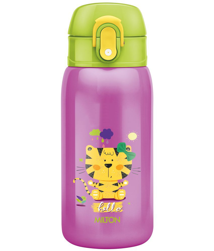     			Milton Jolly 375 Thermosteel Kids Hot and Cold Water Bottle, 300 mL, Purple