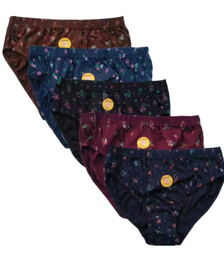 Simply Perfect Multi Color Cotton Hipsters - Pack of 5