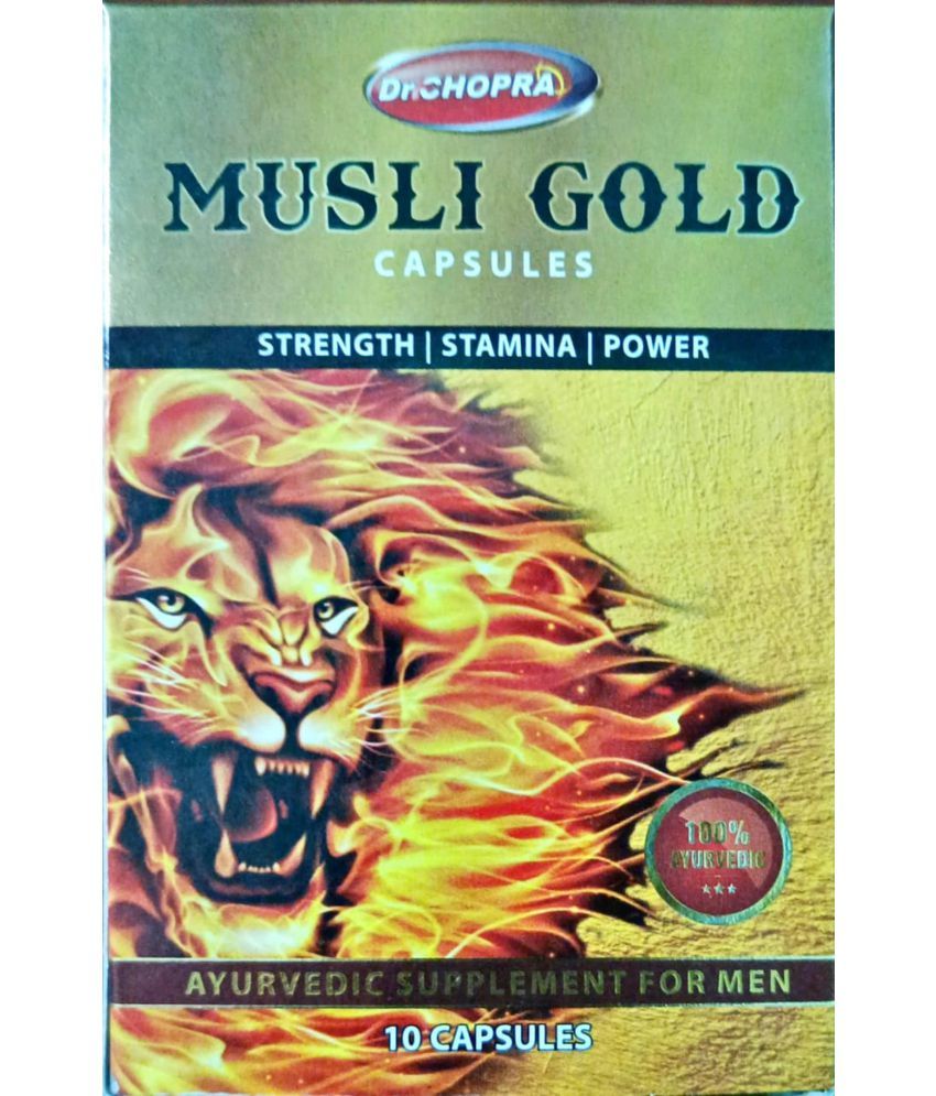     			DR CHOPRA-MUSLI  Gold Capsule 10 no.s Pack Of3