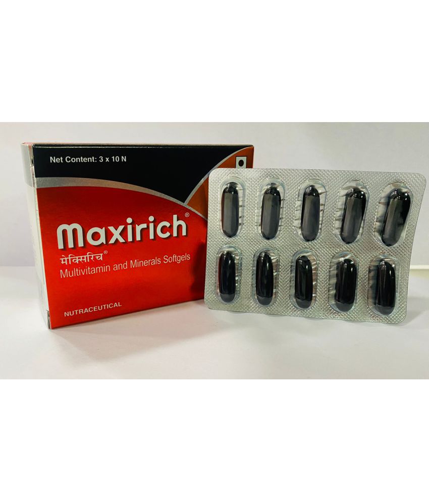     			MAXIRICH CAP ( PACK OF 6)  1O CAP IN EACH STRIP Standard Oral Kit Pack of 6