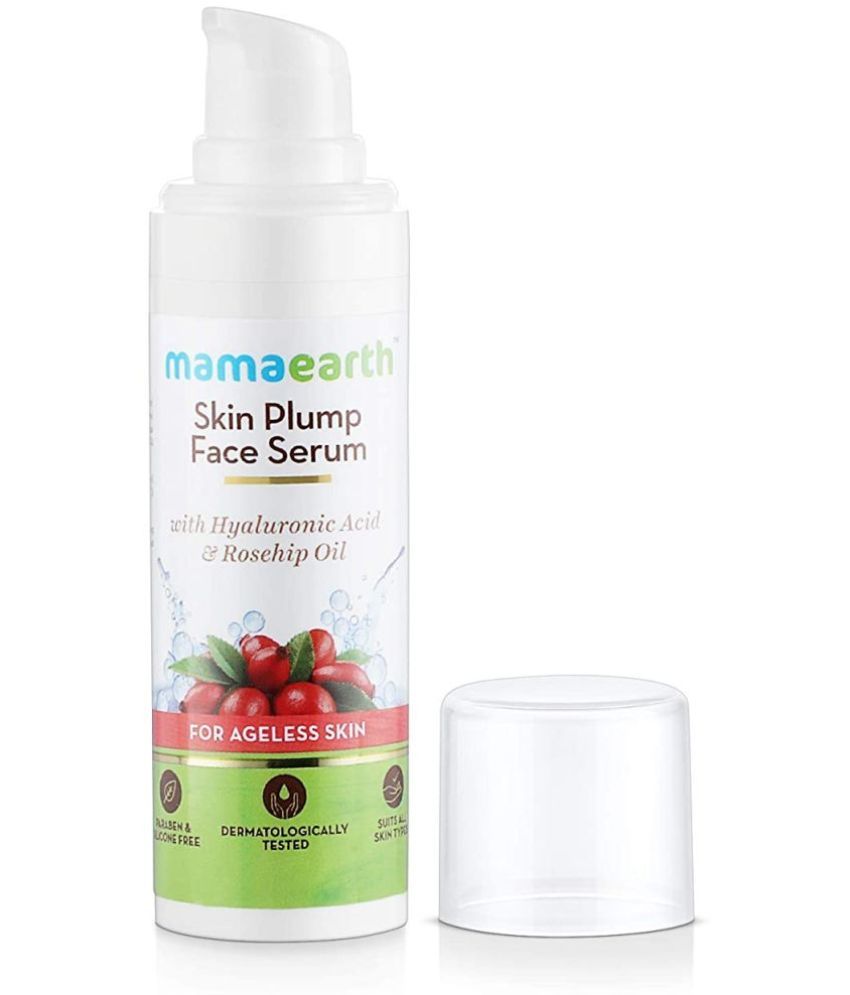     			Mamaearth Skin Plump Serum For Face Glow, with Hyaluronic Acid & Rosehip Oil for Ageless Skin - 30ml