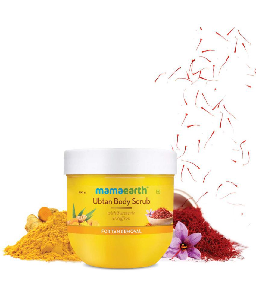     			Mamaearth Ubtan Body Scrub with Turmeric & Saffron for Tan Removal - 200 g