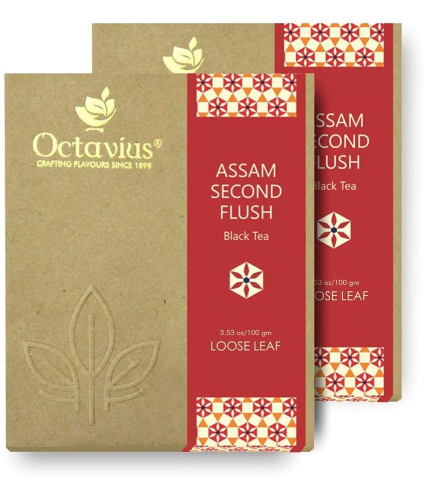     			Octavius Assam Black Tea Loose Leaf 100 gm Pack of 2