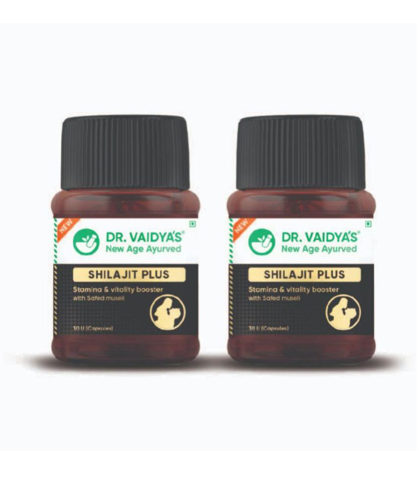     			Dr. Vaidya's Shilajit Plus Capsules For Strength, Stamina & Power (30 capsules Each) Pack of 2