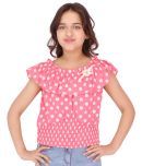 Cutecumber Pack of 1 Girls Georgette Tops ( Pink )